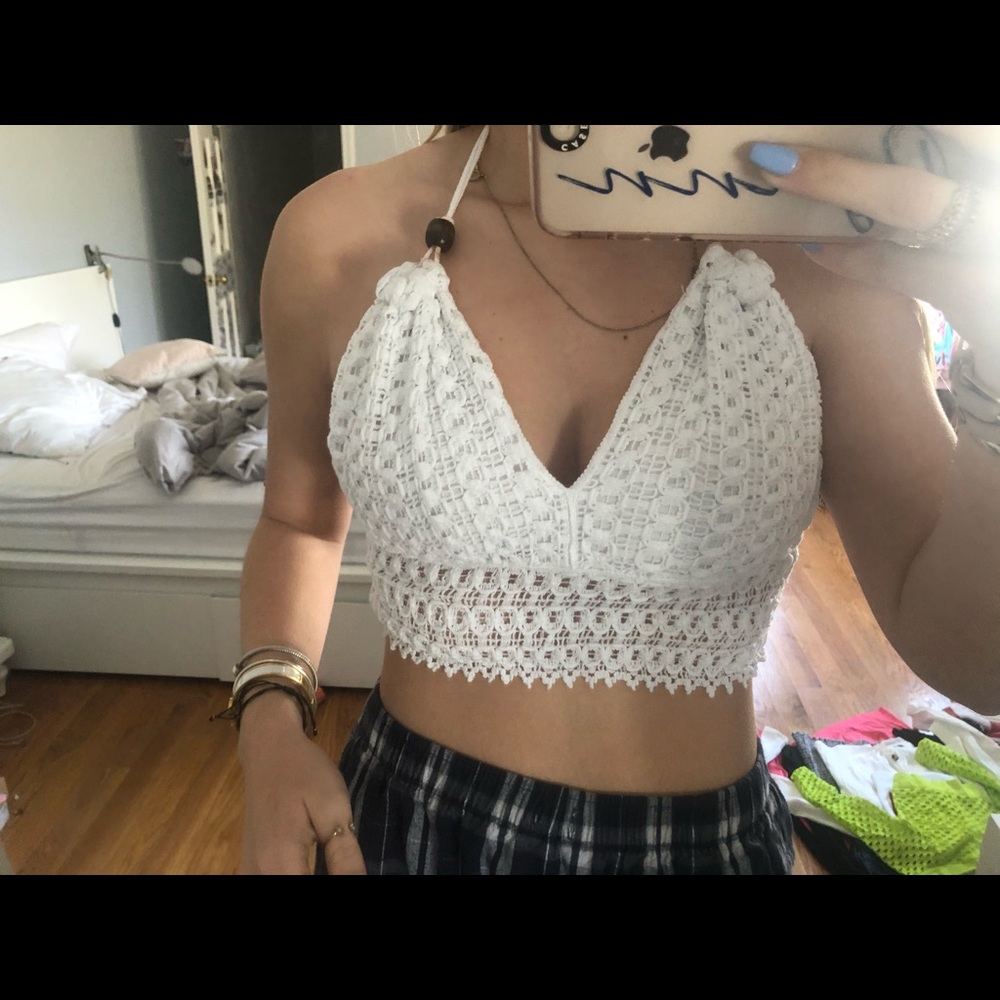 Knit summery crop top